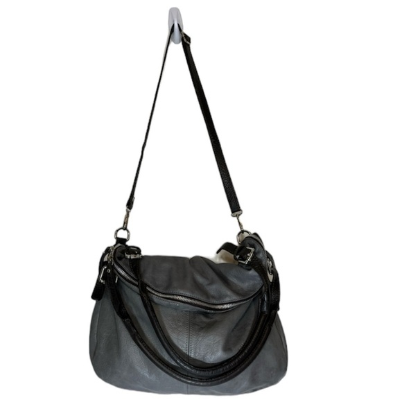 Vera Pelle Italian Leather Shouchy Hobo Satchel Bag Prodotto Artigianale - Picture 2 of 14